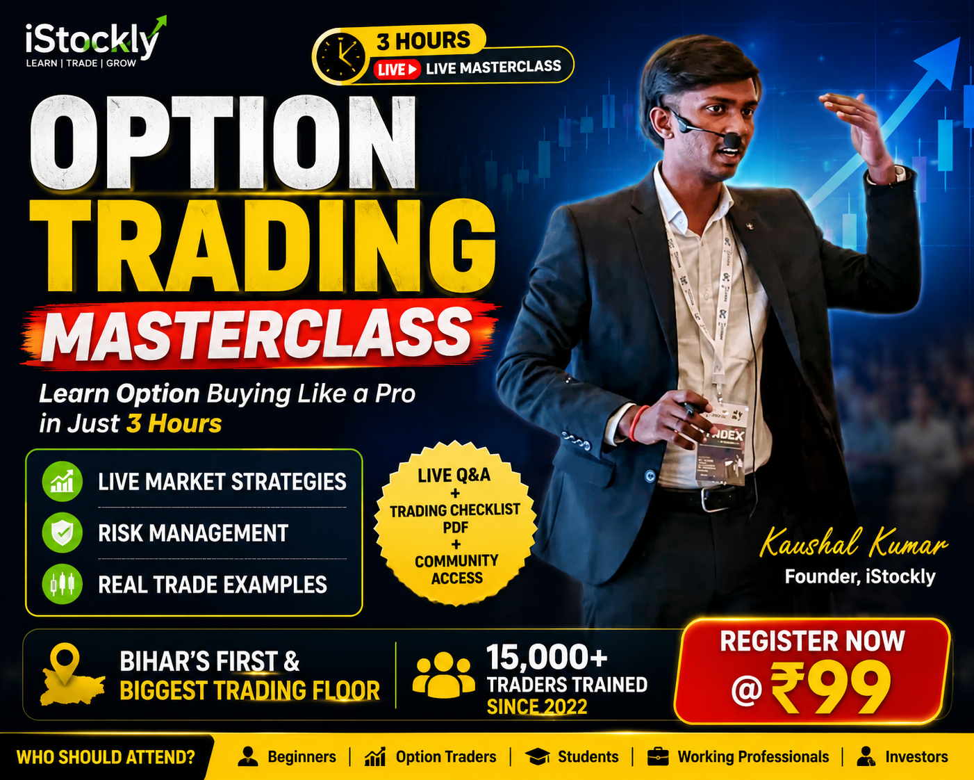 Option Trading Masterclass 2026 – 2 Hours Live Intensive Workshop